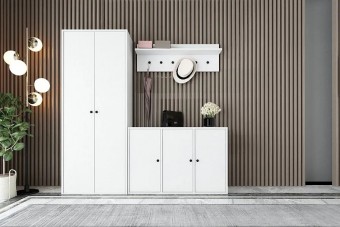 Прихожая Билли 14 FS Белый дизайн IKEA