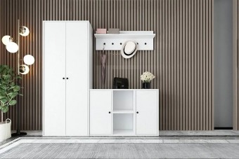 Прихожая Билли 15 FS Белый дизайн IKEA