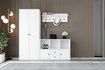Прихожая Билли 16 FS Белый дизайн IKEA