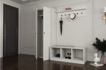 Прихожая Билли 8 FS Белый дизайн IKEA ракурс 3