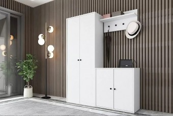 Прихожая Билли 9 FS Белый дизайн IKEA