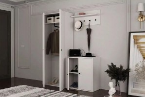  Прихожая Билли 9 FS Белый дизайн IKEA ракурс 4