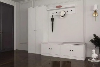 Прихожая Билли FS Белый дизайн IKEA ракурс 2