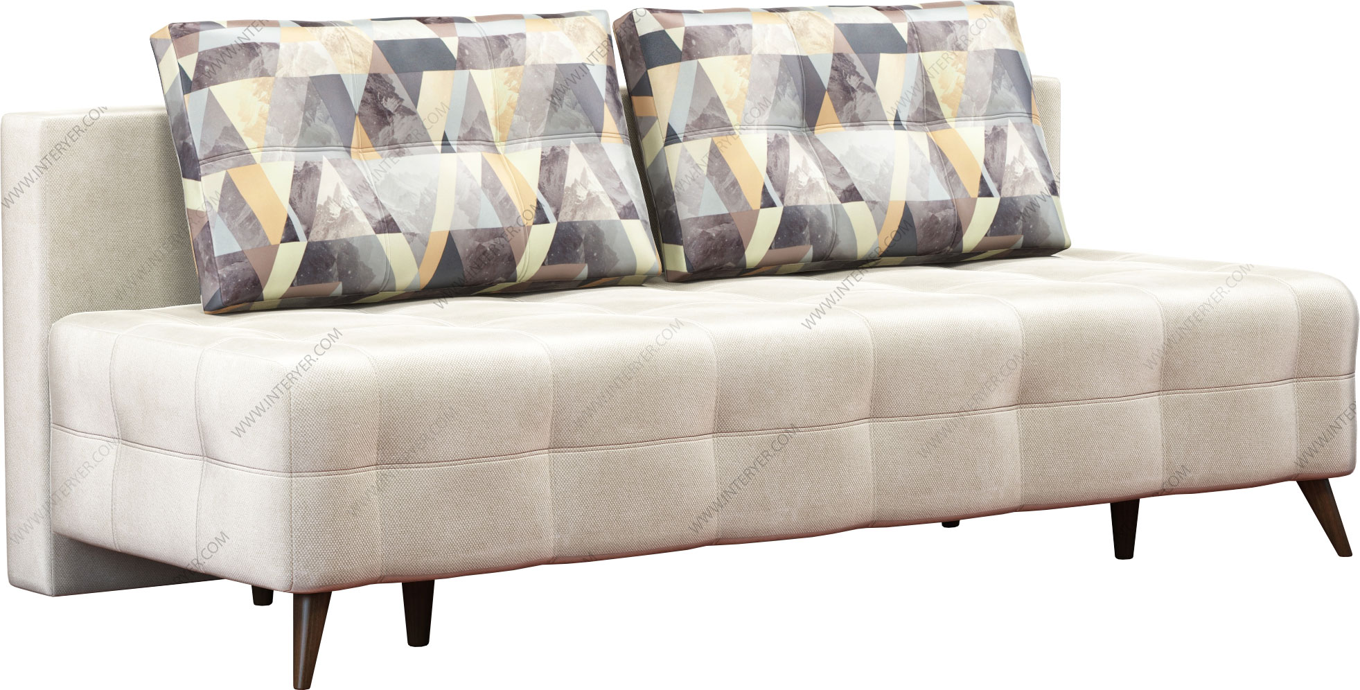 Диван еврокнижка Фокс А23 велюр бежевый Диван еврокнижка Фокс А23 велюр бежевый