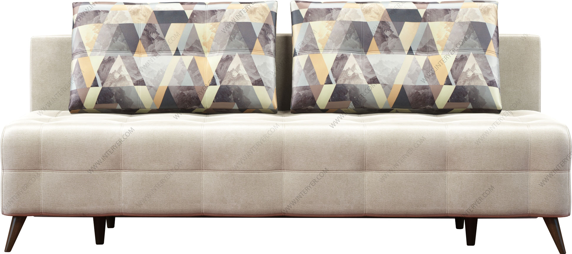 Диван еврокнижка Фокс А23 велюр бежевый Диван еврокнижка Фокс А23 велюр бежевый