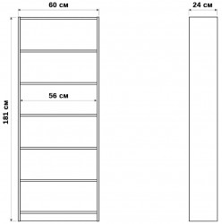 Стеллаж Билли Либерти 17 FS белый дизайн IKEA ракурс 4