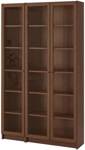  Шкаф Билли 11 FS орех экко дизайн IKEA ракурс 2