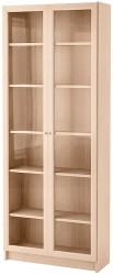 Шкаф Билли 20 FS дуб молочный дизайн IKEA ракурс 2