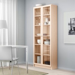 Шкаф Билли 20 FS дуб молочный дизайн IKEA