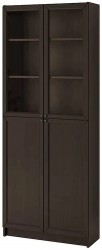 Шкаф Билли 21 FS венге дизайн IKEA ракурс 2