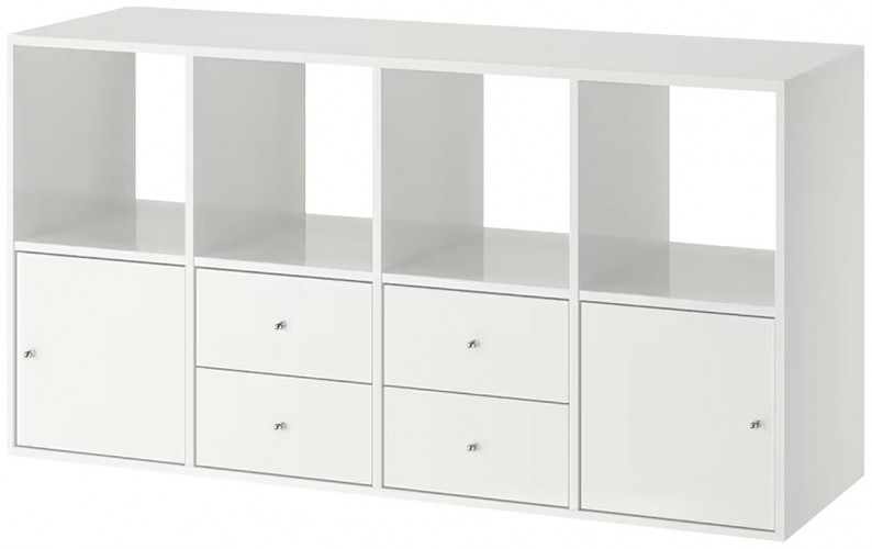  Билли 24 FS белый дизайн IKEA ракурс 2