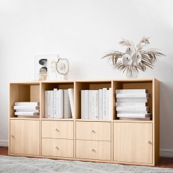 Стеллаж-комод Билли 24 FS дуб молочный дизайн IKEA