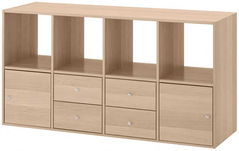 Комод Билли 24 FS дуб сонома дизайн IKEA ракурс 2
