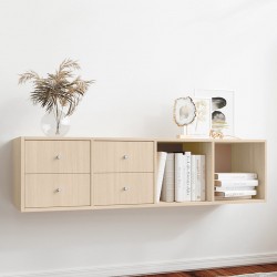 Тумба навесная Билли 4ящ. FS дуб молочный Икеа (IKEA)