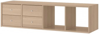 Тумба навесная Билли 4ящ. FS дуб сонома Икеа (IKEA) ракурс 2