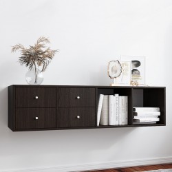 Тумба навесная Билли 4ящ. FS венге Икеа (IKEA)