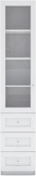 Шкаф пенал Билли 59 белый дизайн IKEA ракурс 2