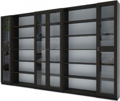  Шкаф Билли 55 венге дизайн IKEA ракурс 2