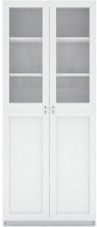 Шкаф Билли 21 белый дизайн IKEA ракурс 2