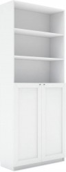 Шкаф Билли 23 белый дизайн IKEA ракурс 3
