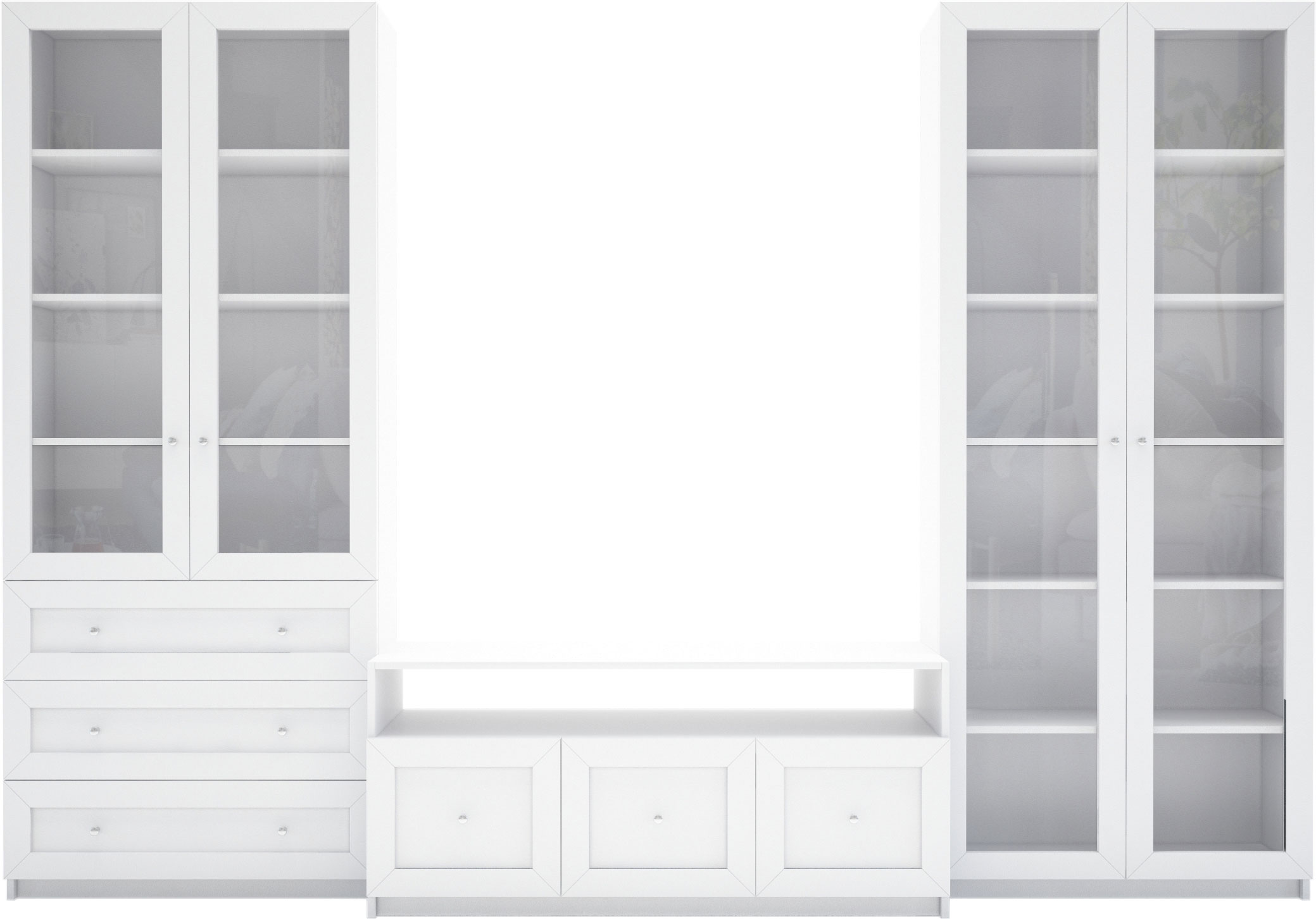 Стенка Билли 58 белый дизайн IKEA Стенка Билли 58 белый дизайн IKEA