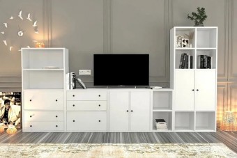 Стенка Билли Айден 1 Белый FS дизайн IKEA