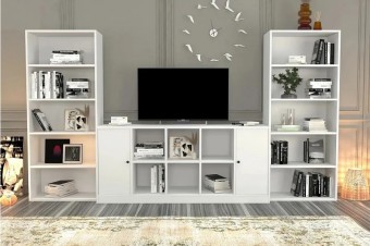 Стенка Билли Айден 5 Белый FS дизайн IKEA