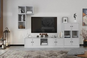Стенка Билли Айден 7 Белый FS дизайн IKEA