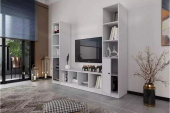 Стенка Билли Айден 10 Белый FS дизайн IKEA ракурс 3