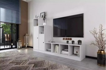 Стенка Билли Айден 11 Белый FS дизайн IKEA ракурс 2
