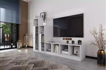Стенка Билли Айден 11 Белый FS дизайн IKEA ракурс 3