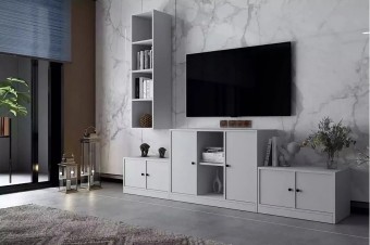 Стенка Билли Айден 8 Белый FS дизайн IKEA ракурс 2