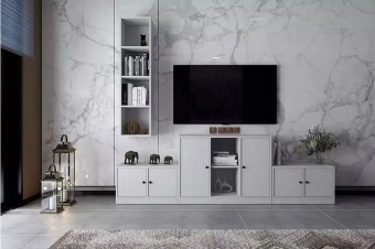 Стенка Билли Айден 8 Белый FS дизайн IKEA