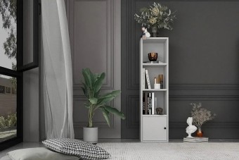 Стеллаж Билли Айден 1 Белый FS дизайн IKEA