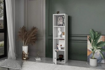 Стеллаж Билли Айден 1 Белый FS дизайн IKEA ракурс 3