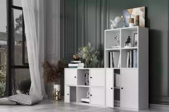 Стеллаж Билли Айден 2 Белый FS дизайн IKEA ракурс 3