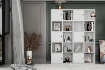 Стеллаж книжный Билли Айден 5 Белый FS дизайн IKEA