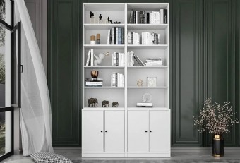 Стеллаж книжный Билли Айден Белый FS дизайн IKEA ракурс 2