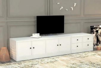 ТВ тумба Билли Айден 2 Белый FS дизайн IKEA