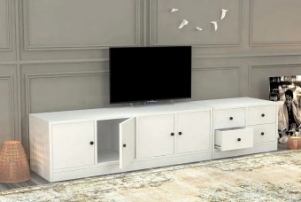 ТВ тумба Билли Айден 2 Белый FS дизайн IKEA ракурс 2