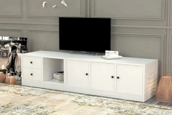 ТВ тумба Билли Айден 3 Белый FS дизайн IKEA ракурс 2