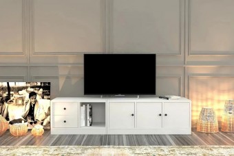 ТВ тумба Билли Айден 3 Белый FS дизайн IKEA