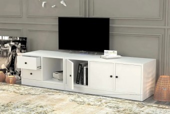ТВ тумба Билли Айден 3 Белый FS дизайн IKEA ракурс 3