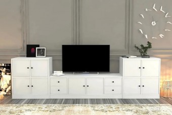 ТВ тумба Билли Айден Белый FS дизайн IKEA