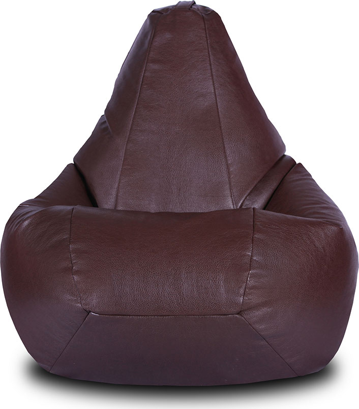 Кресло Кресло бескаркасное Груша экокожа коричневое