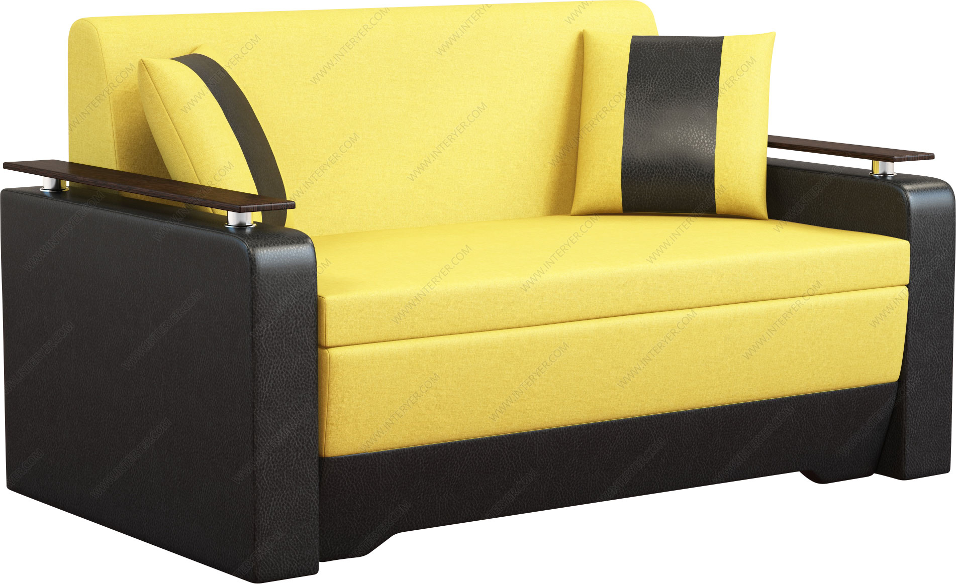 Выкатной диван Леонард А5 желтый