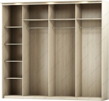 Шкаф-купе Версаль 3-х дверный с пескоструйным рисунком ракурс 3