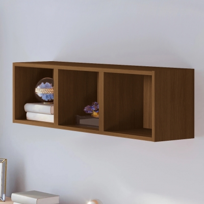 Полка навесная Билли FS орех экко дизайн IKEA в интерьере