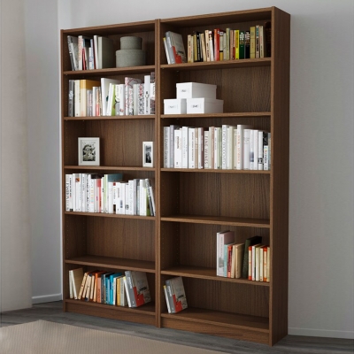 Стеллаж Билли 03 FS орех экко дизайн IKEA в интерьере