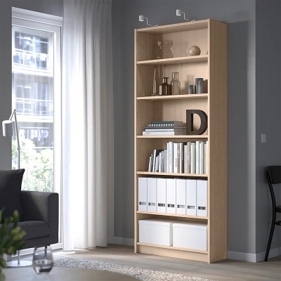 Стеллаж Билли Либерти 17 FS дуб сонома дизайн IKEA в интерьере